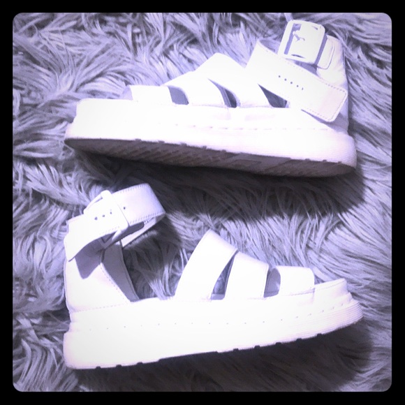 Dr. Martens Shoes - White Clarissa Dr. Marten Sandal UK 3/US 5